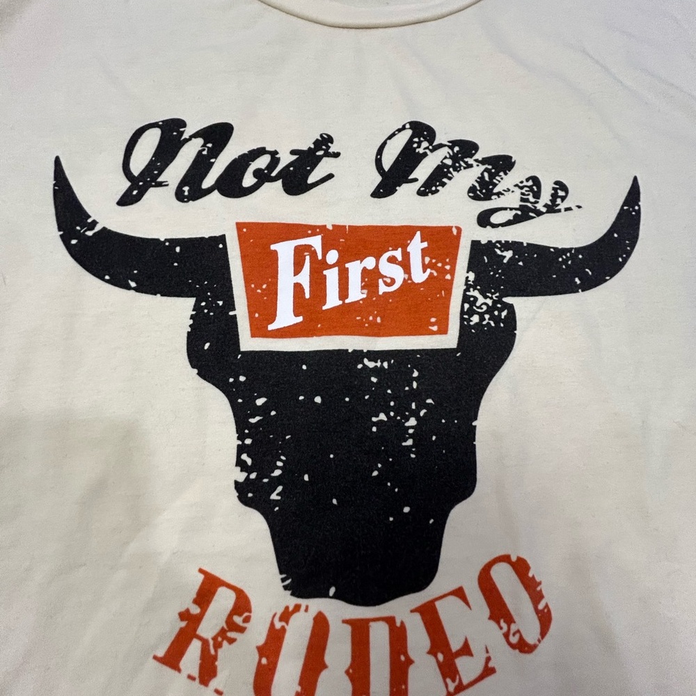 Not My First Rodeo‎ Cream Graphic Tee